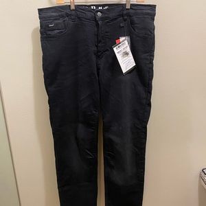 Mens Basalt 17 straight black jean